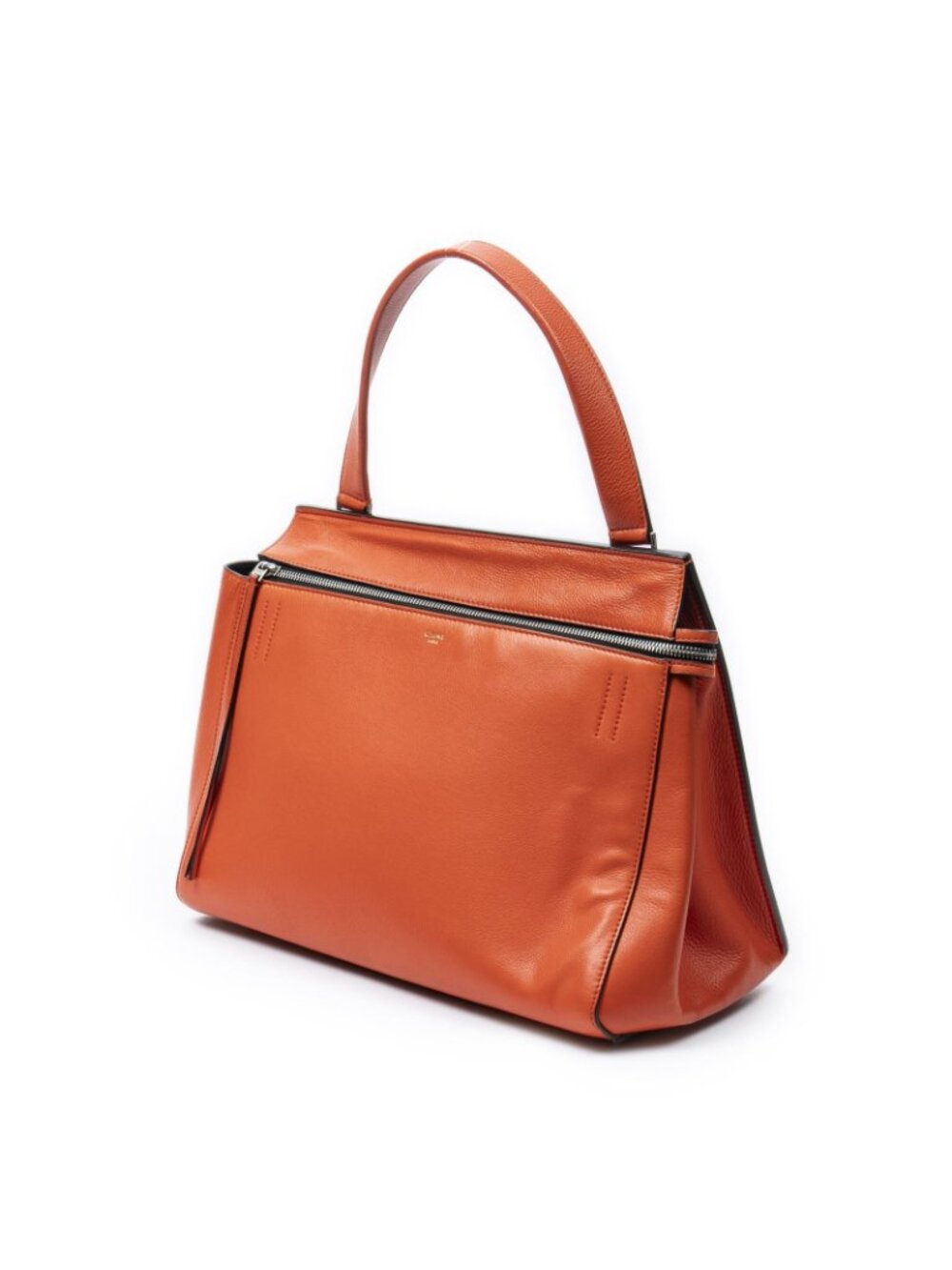 ★SOLD★ Celine Edge Bag Orange Calfskin Leather - Picture 2 of 10